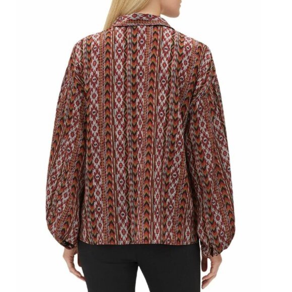 Lafayette 148 Long Sleeve Silk Blouse - Picture 3 of 8
